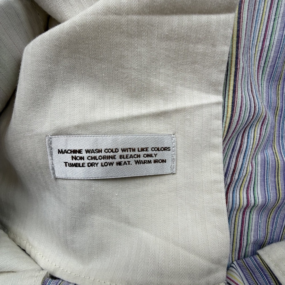 Peter Millar Mens Colorful Striped Cotton Shorts Size 40 Pockets Multicolor - Picture 5 of 8